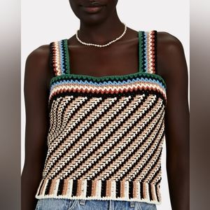 BNWT Veronica Beard Livina Crochet Top